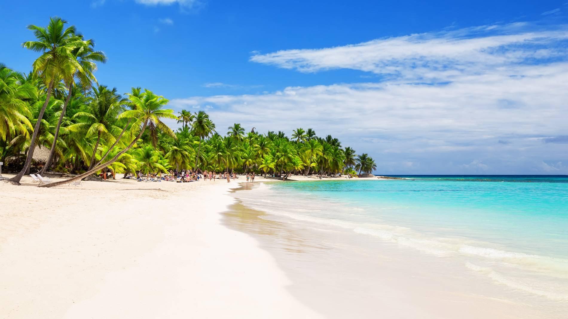 Spiaggia bianca caraibica