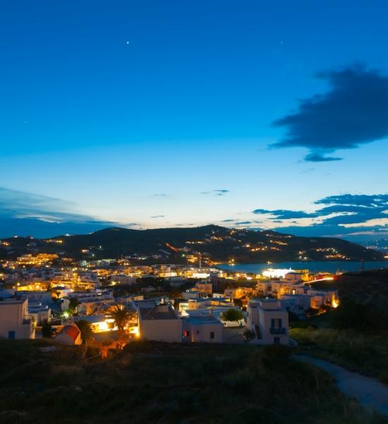 Città illuminata Megali Ammos