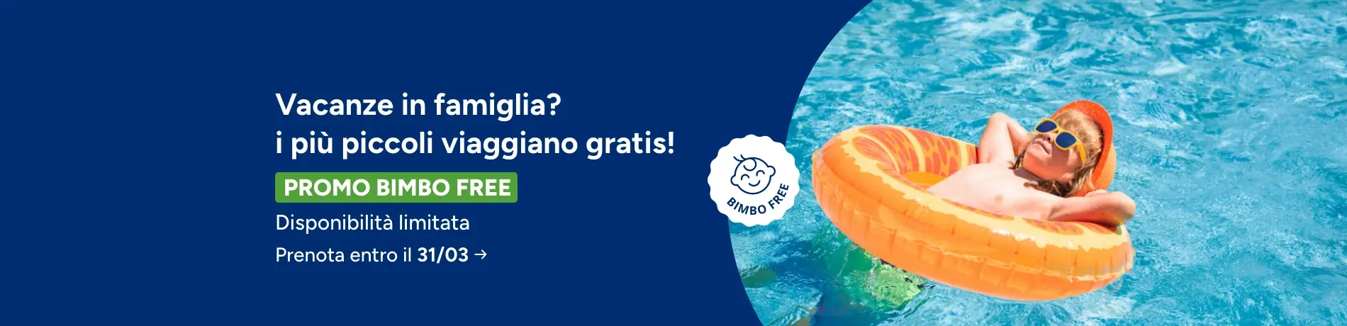 Vacanze bambino gratis