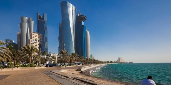 Passeggiare sulla Corniche di Doha