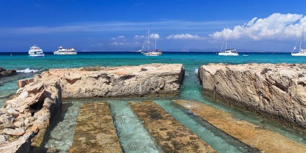 Cavall d’en Borràs e Cala Savina: il mare di Formentera vicino al porto