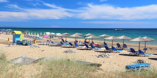 Spiagge di sabbia a Corfù: Issos