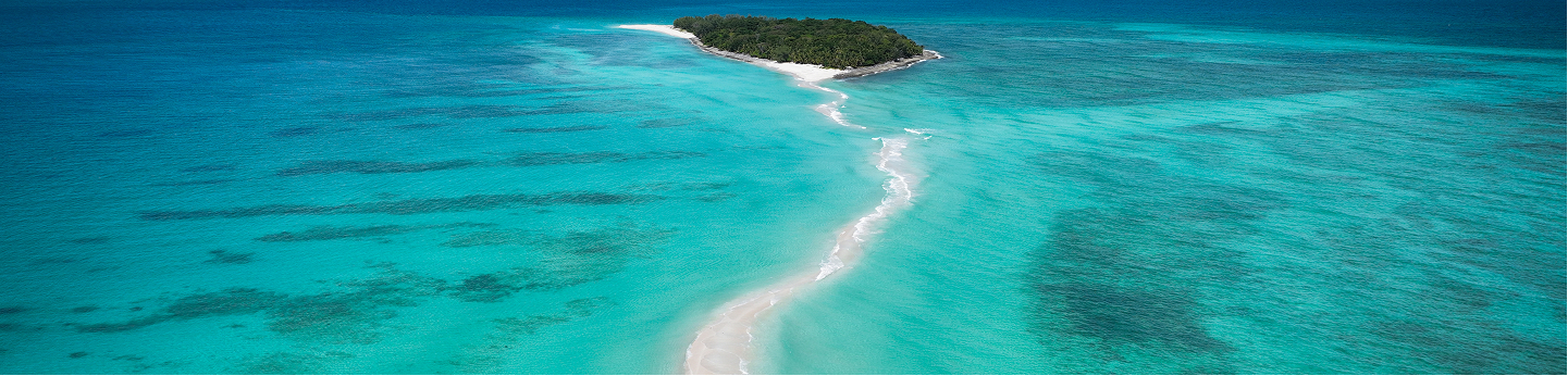 vista panoramica sull'isola di Nosy Iranja, Madagascar