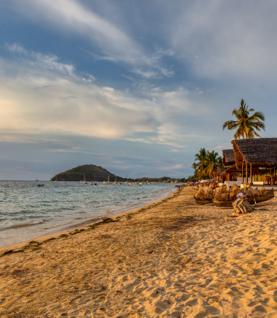 Tramonto sull'isola di Nosy Be in Madagascar
