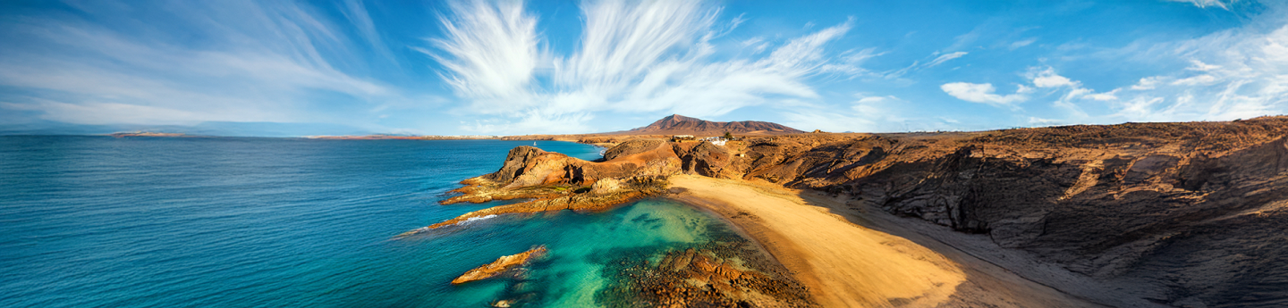 playa de Papagayo di Lanzarote, isole Canarie, Spagna