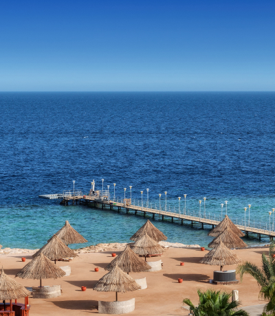 Vista sul mare e la spiaggia di Sharm el-Sheikh 