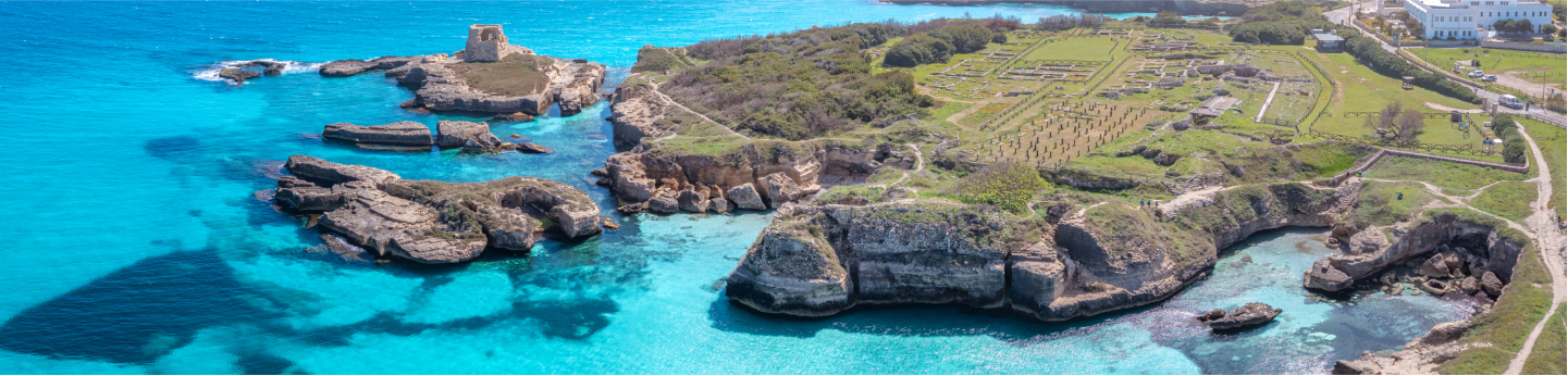 vista panoramica costa del Salento, Puglia