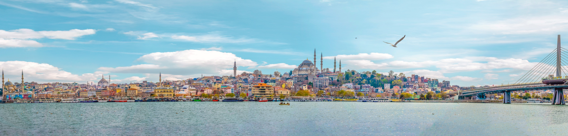 Vista panoramica sulla città di Istanbul