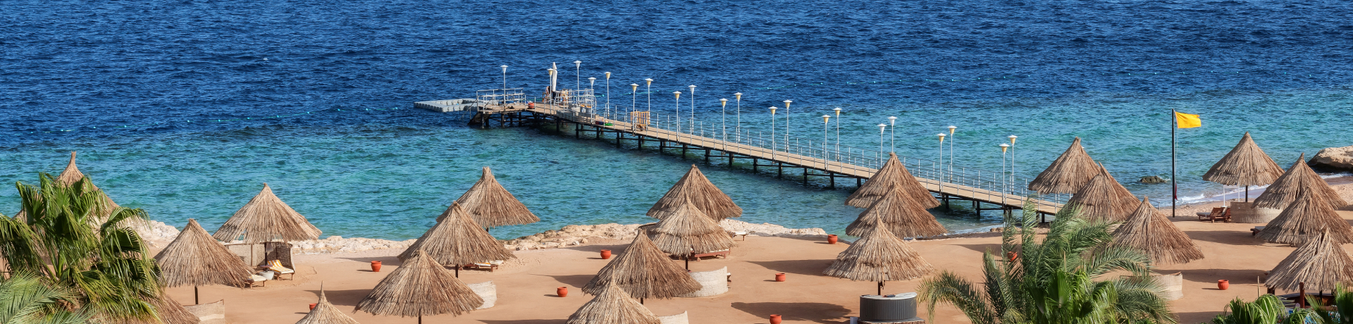 Vista sul mare e la spiaggia di Sharm el-Sheikh 