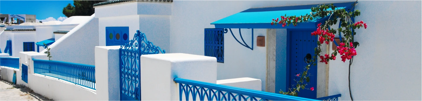 casa bianca e azzurra di Sidi Bou Said Tunisia
