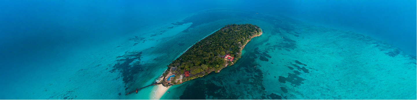 mare limpido e cristallino di Prison Island, Tanzania Zanzibar