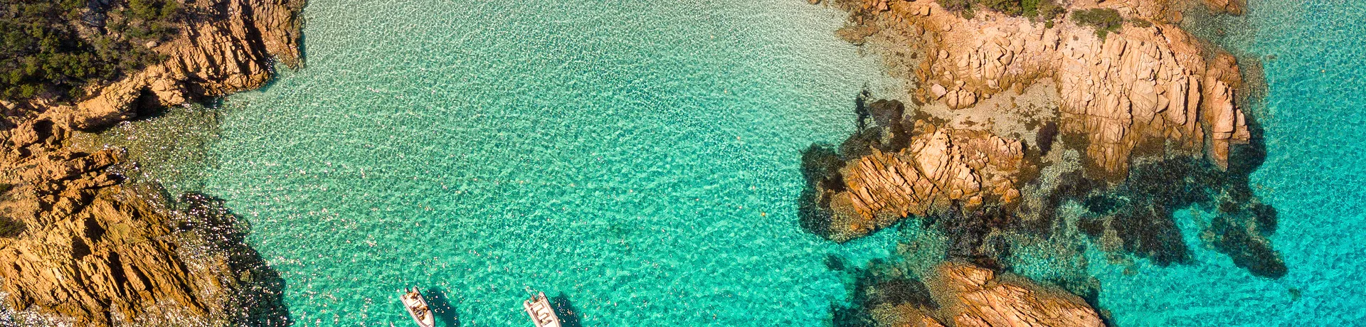 L'arcipelago della Maddalena dall'alto