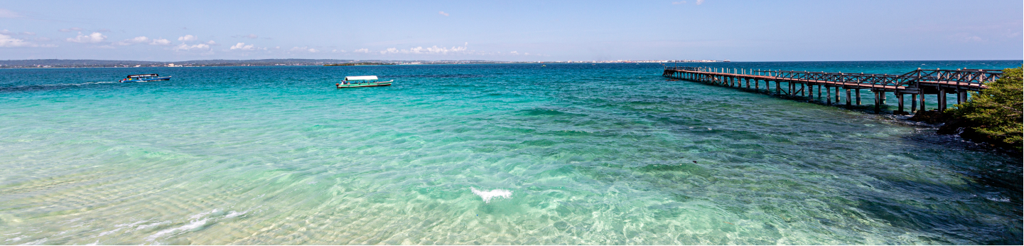 mare limpido e cristallino di Prison Island, Tanzania Zanzibar